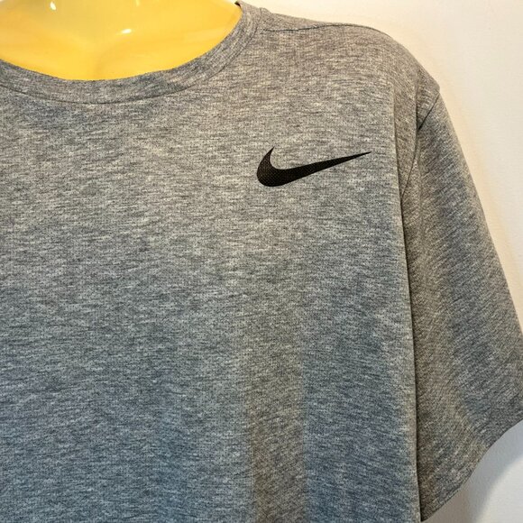 Nike Men's Dri-Fit Training Top Grey Black - Size Large - Picture 3 of 5